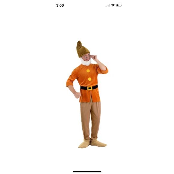 Disney Snow White Seven Dwarfs Doc Dwarf Halloween Costume Unisex XL - Picture 1 of 6